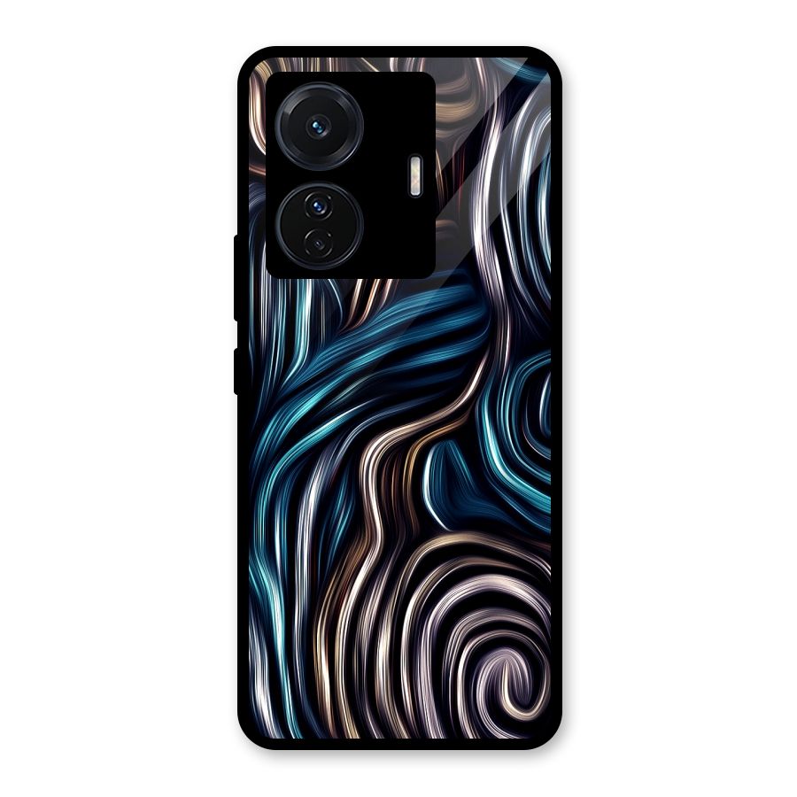 Oil Paint Artwork Glass Back Case for Vivo T1 Pro