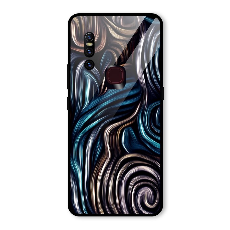 Oil Paint Artwork Glass Back Case for Vivo V15