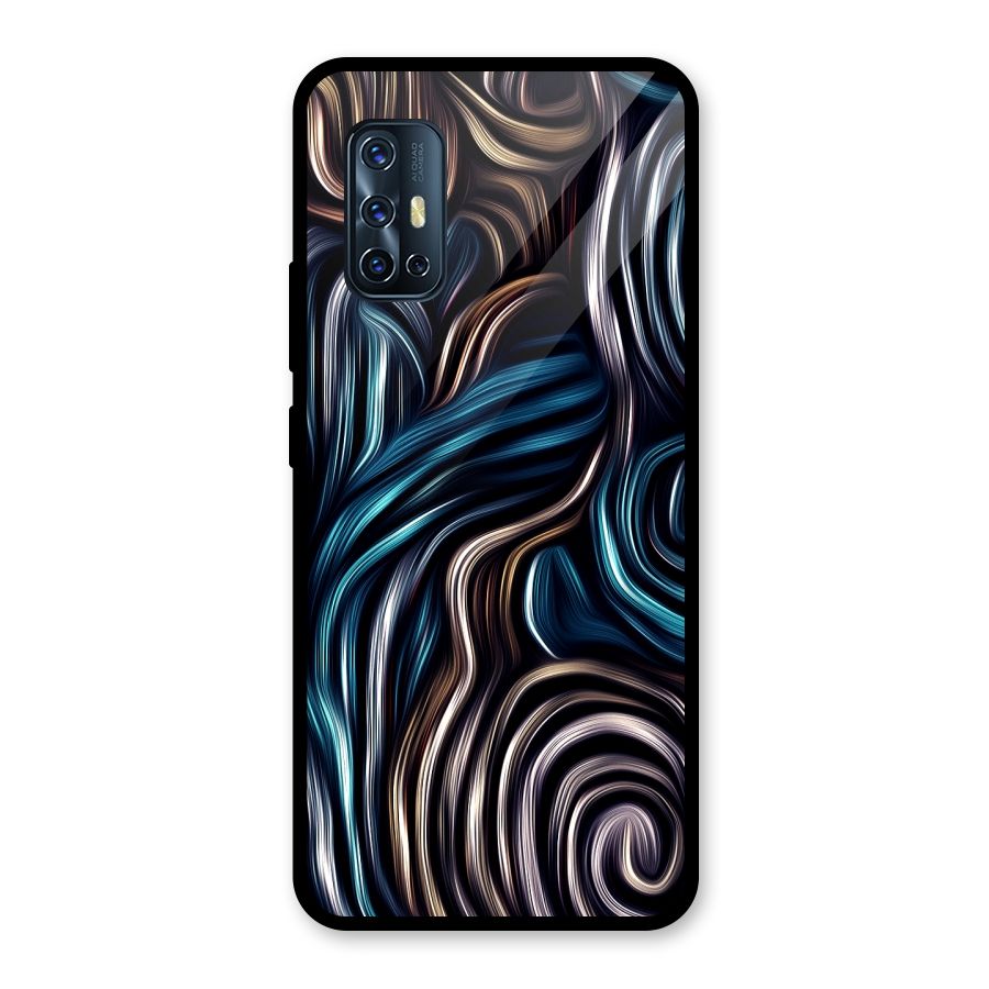 Oil Paint Artwork Glass Back Case for Vivo V17