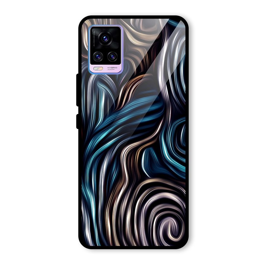 Oil Paint Artwork Glass Back Case for Vivo V20 Pro