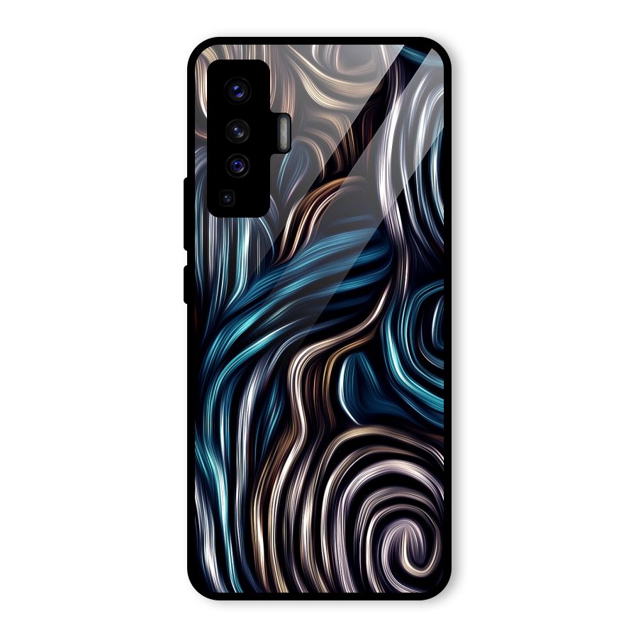 Oil Paint Artwork Glass Back Case for Vivo X50