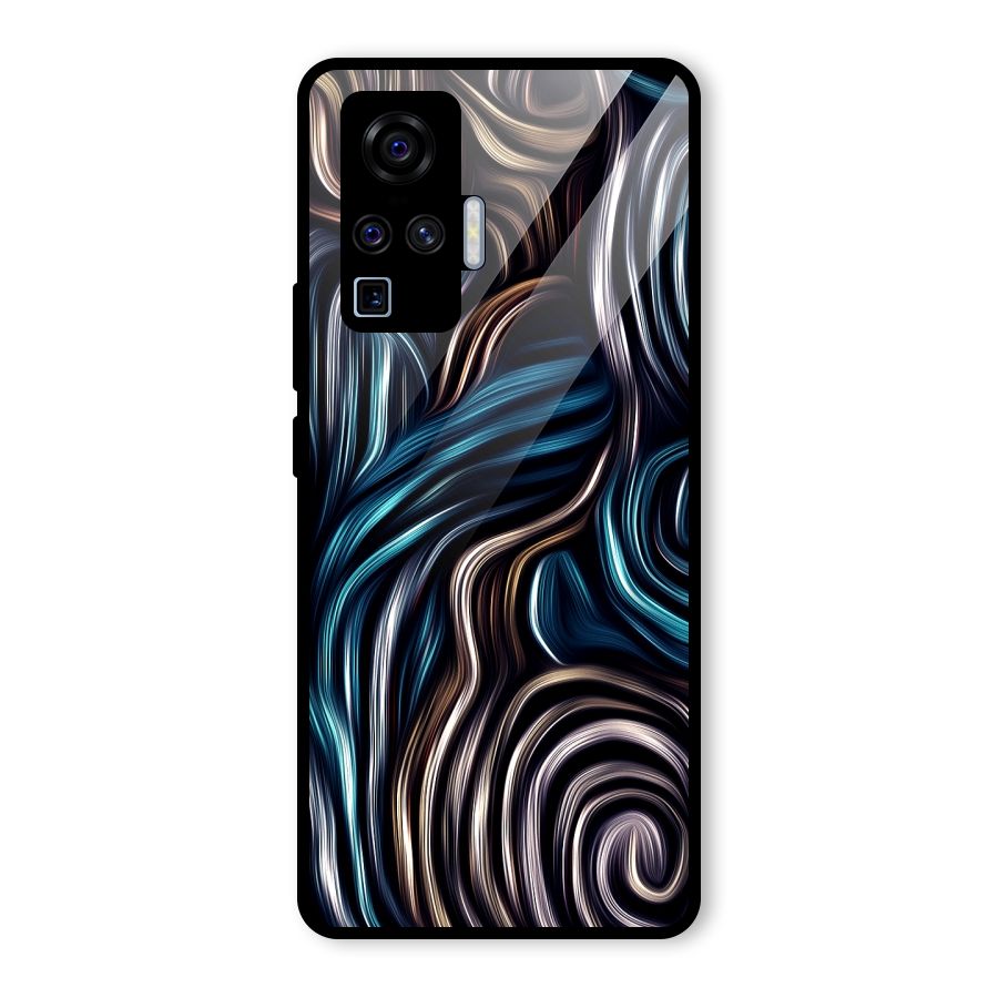 Oil Paint Artwork Glass Back Case for Vivo X50 Pro
