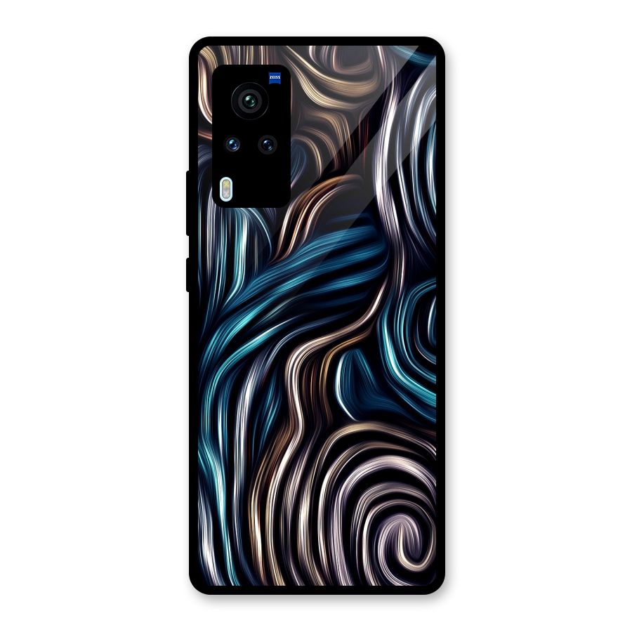 Oil Paint Artwork Glass Back Case for Vivo X60 Pro