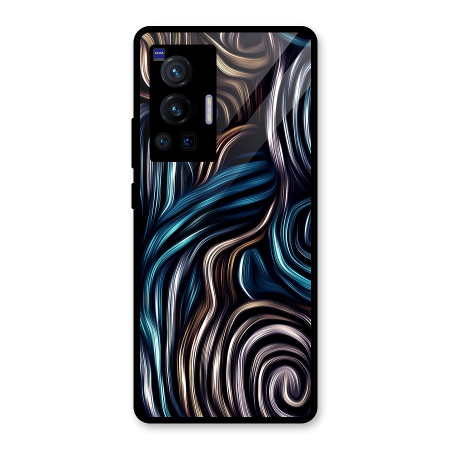 Oil Paint Artwork Glass Back Case for Vivo X70 Pro