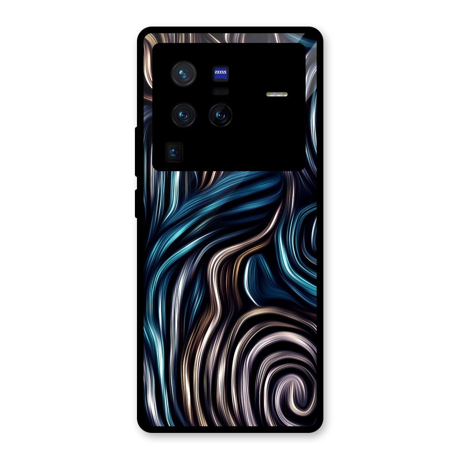 Oil Paint Artwork Glass Back Case for Vivo X80 Pro