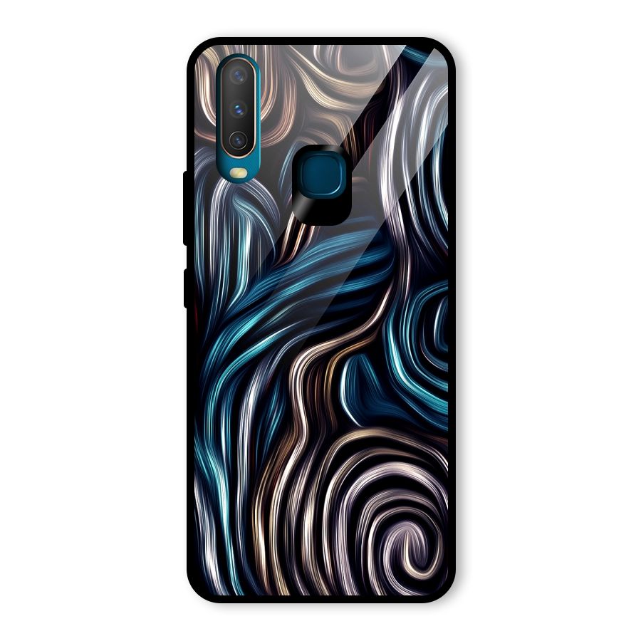 Oil Paint Artwork Glass Back Case for Vivo Y15