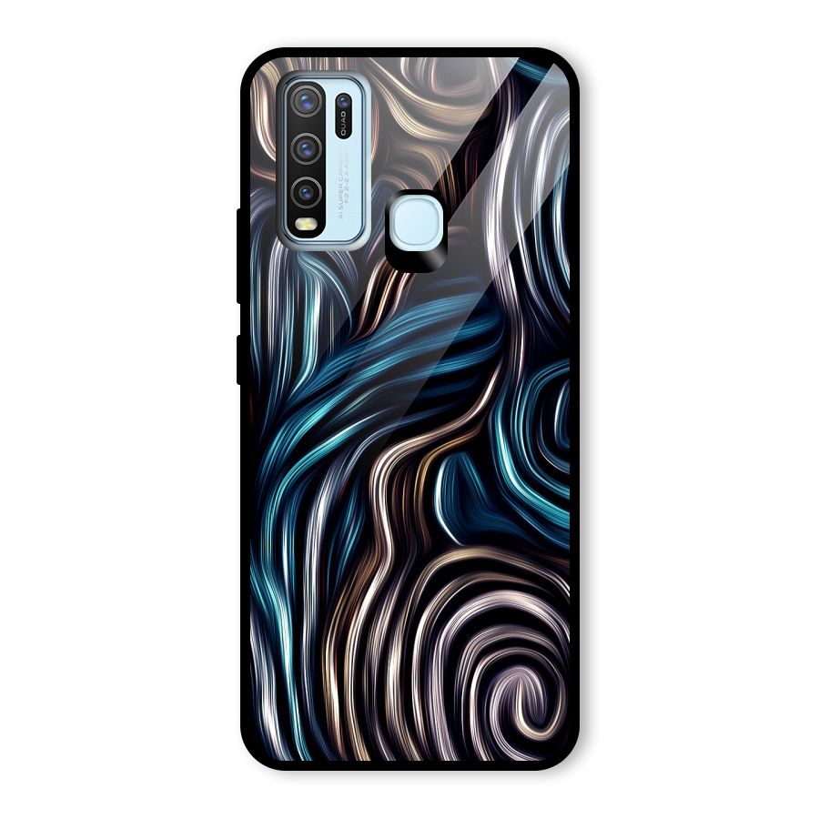 Oil Paint Artwork Glass Back Case for Vivo Y30