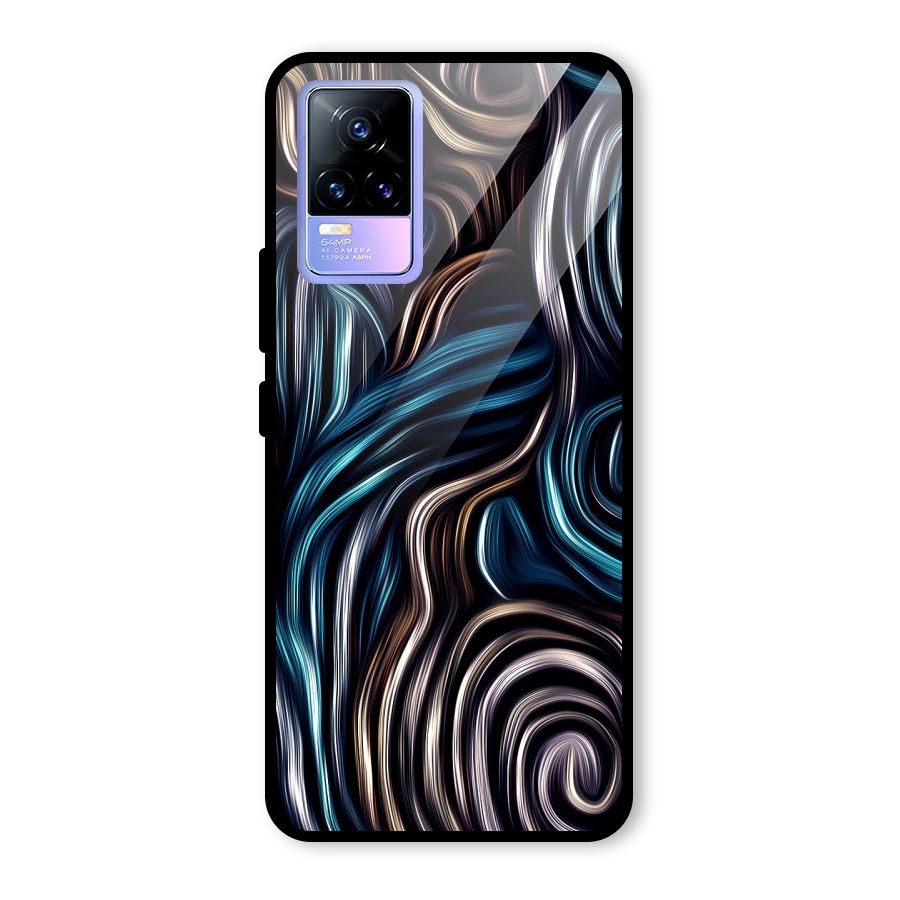 Oil Paint Artwork Glass Back Case for Vivo Y73