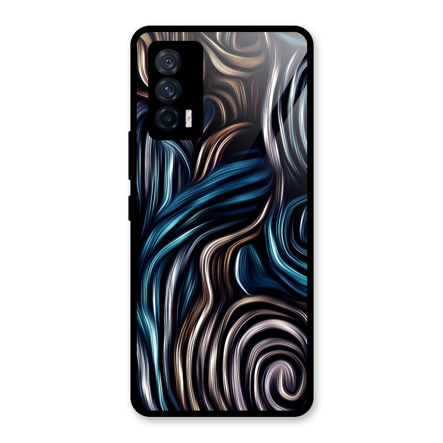 Oil Paint Artwork Glass Back Case for Vivo iQOO 7 5G