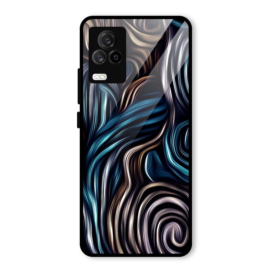 Oil Paint Artwork Glass Back Case for Vivo iQOO 7 Legend 5G