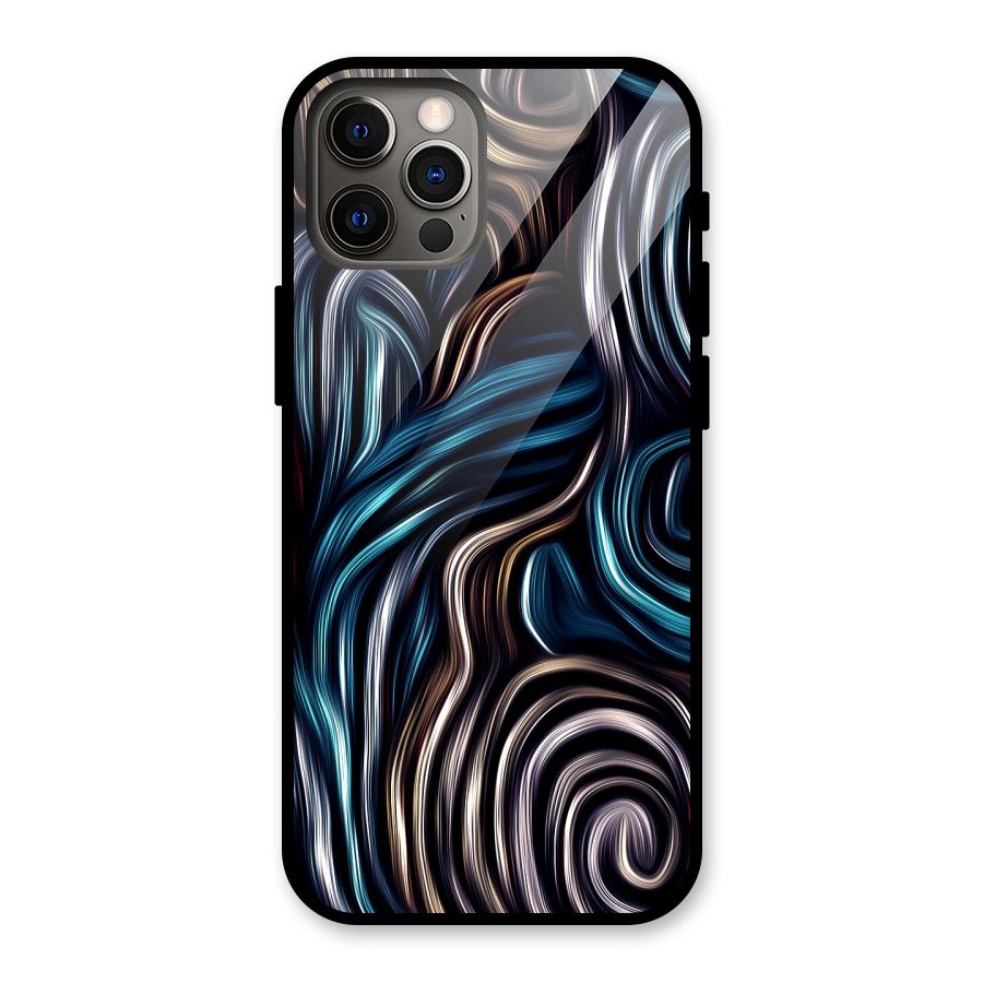 Oil Paint Artwork Glass Back Case for iPhone 12 Pro