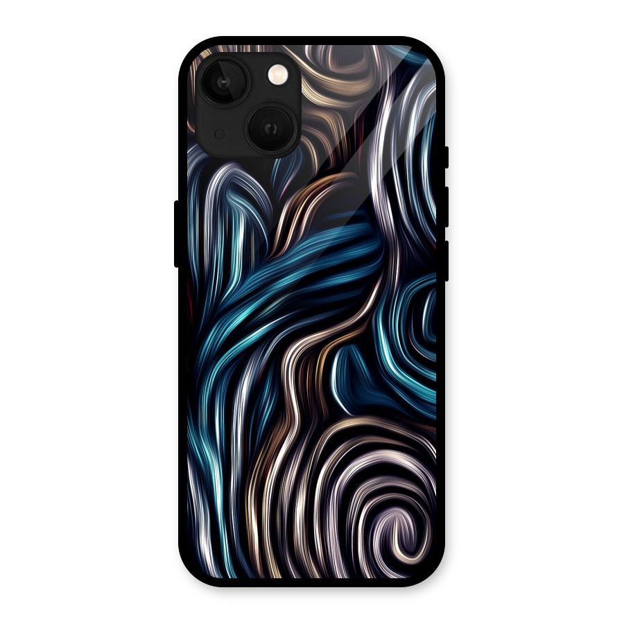 Oil Paint Artwork Glass Back Case for iPhone 13