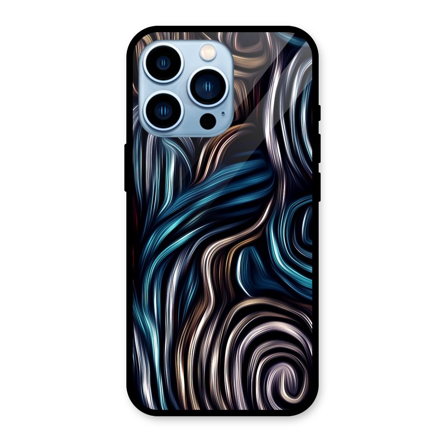 Oil Paint Artwork Glass Back Case for iPhone 13 Pro