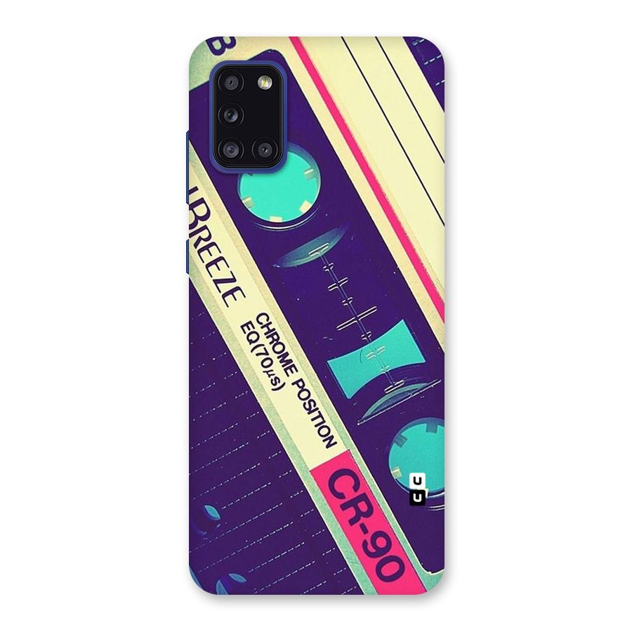 Old Casette Shade Back Case for Galaxy A31