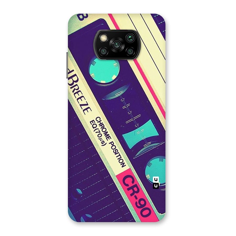 Old Casette Shade Back Case for Poco X3