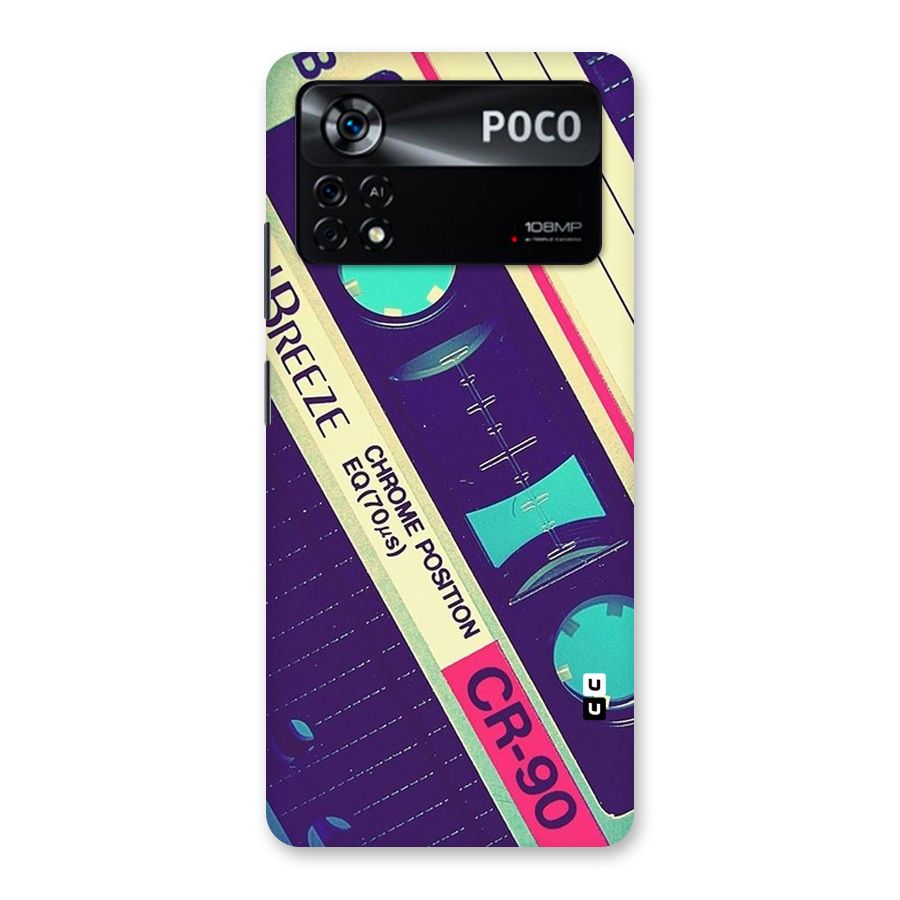 Old Casette Shade Back Case for Poco X4 Pro 5G