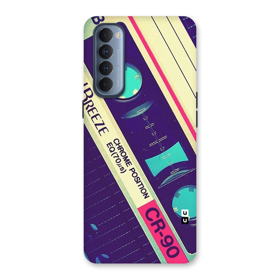 Old Casette Shade Back Case for Reno4 Pro