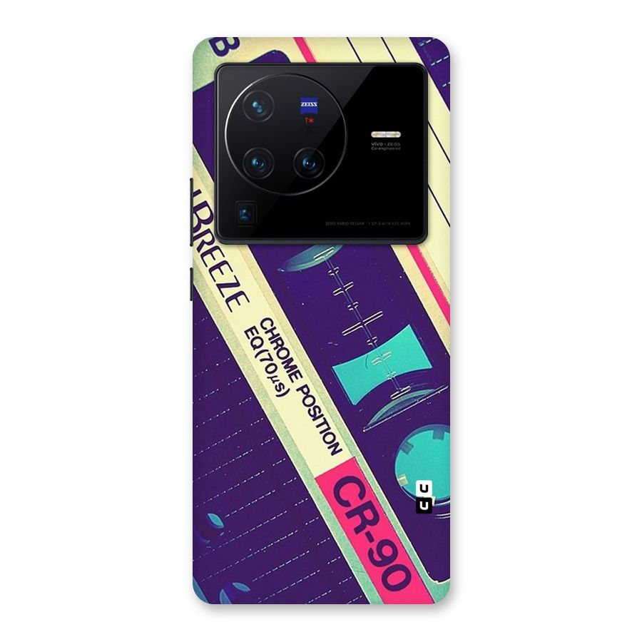 Old Casette Shade Back Case for Vivo X80 Pro
