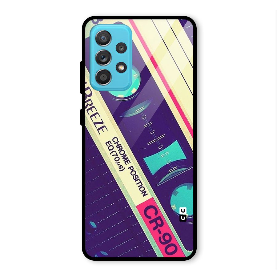 Old Casette Shade Glass Back Case for Galaxy A52
