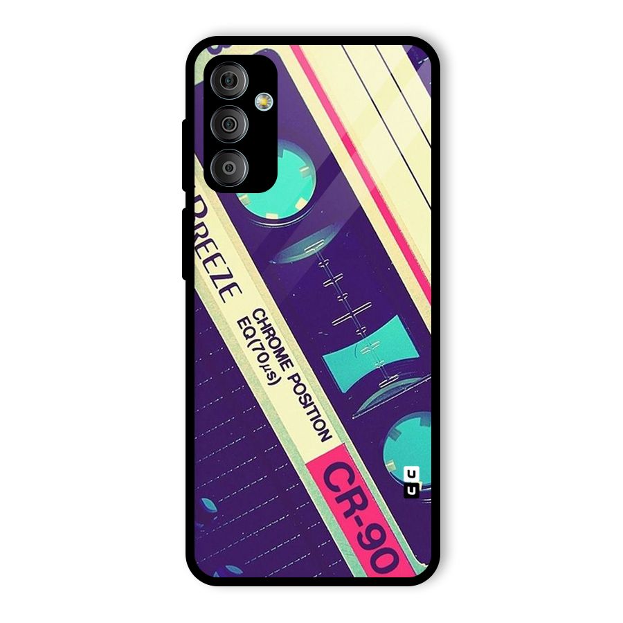 Old Casette Shade Glass Back Case for Galaxy F23