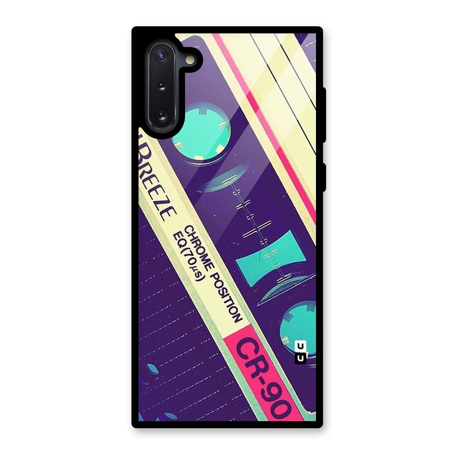 Old Casette Shade Glass Back Case for Galaxy Note 10