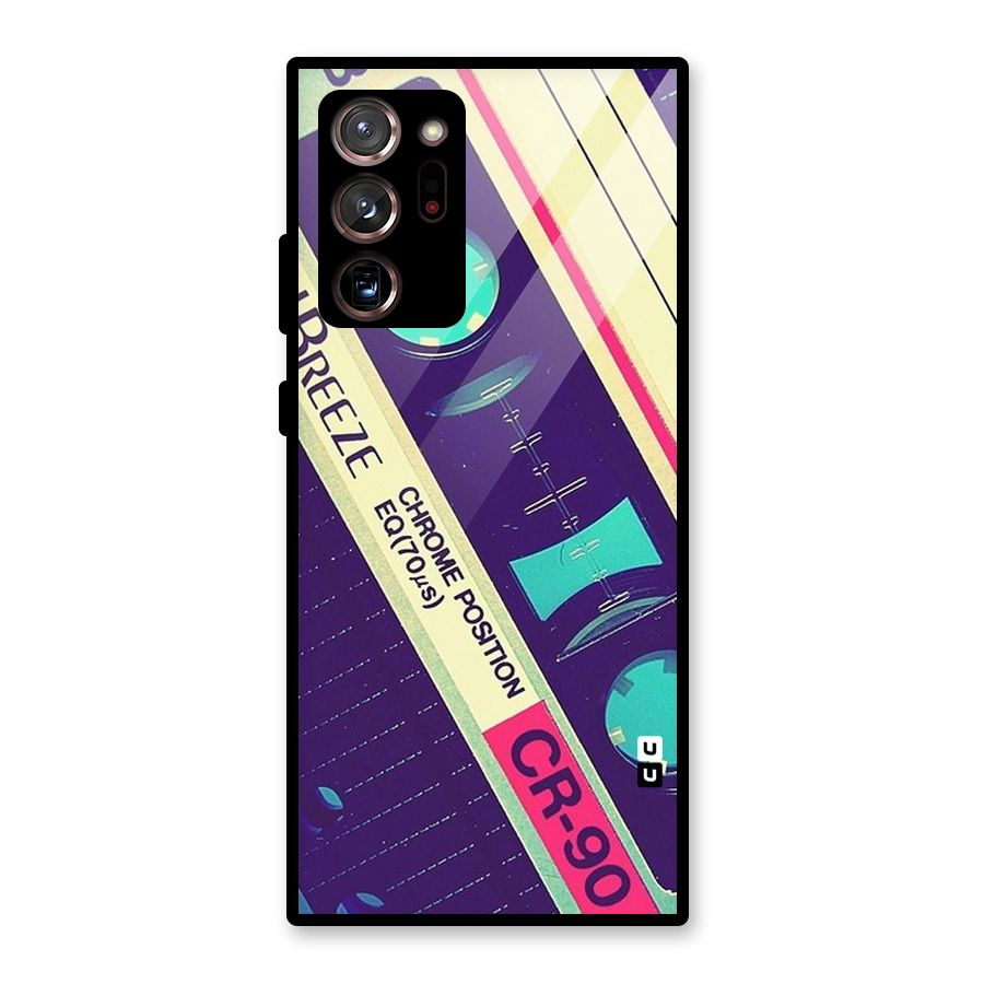 Old Casette Shade Glass Back Case for Galaxy Note 20 Ultra