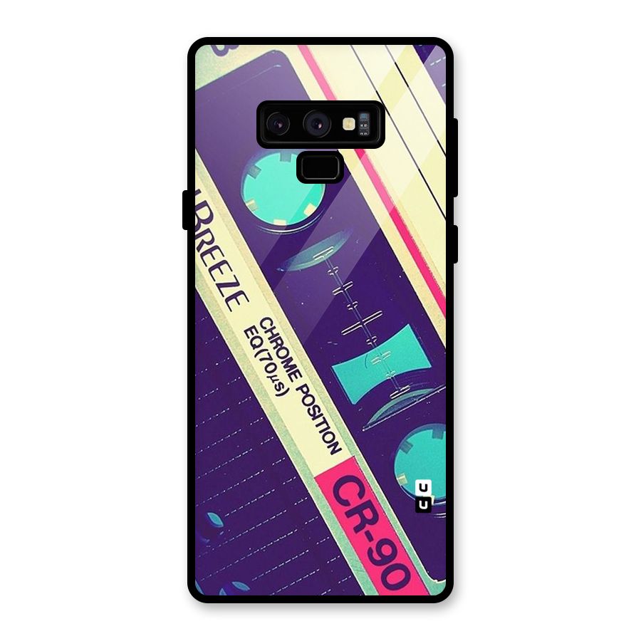 Old Casette Shade Glass Back Case for Galaxy Note 9