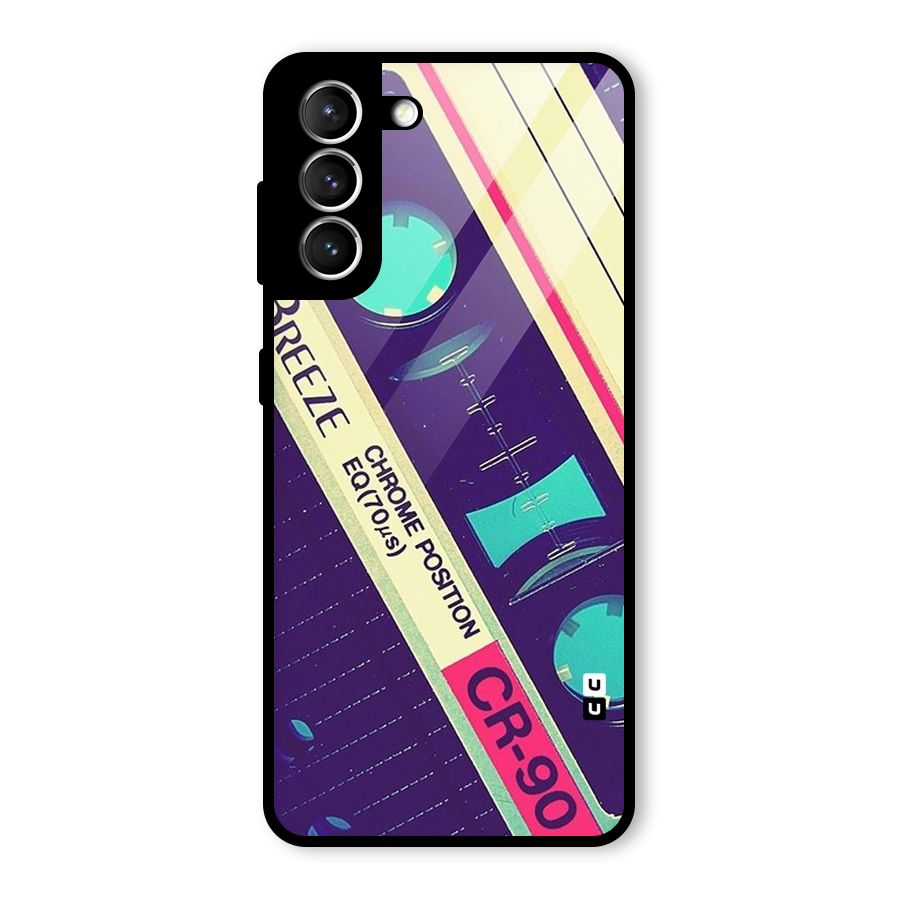 Old Casette Shade Glass Back Case for Galaxy S21 5G