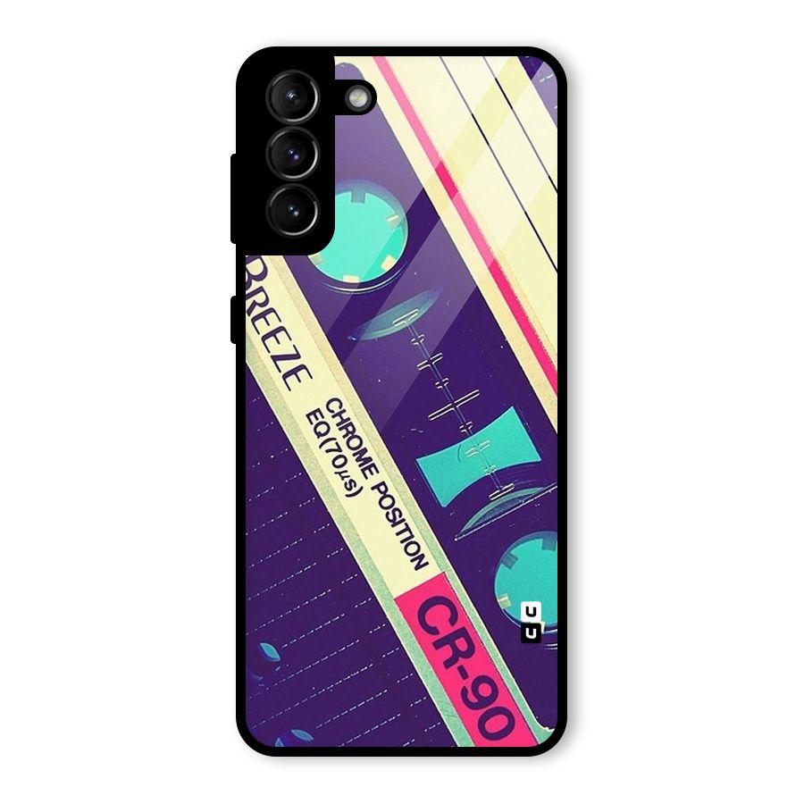 Old Casette Shade Glass Back Case for Galaxy S21 Plus