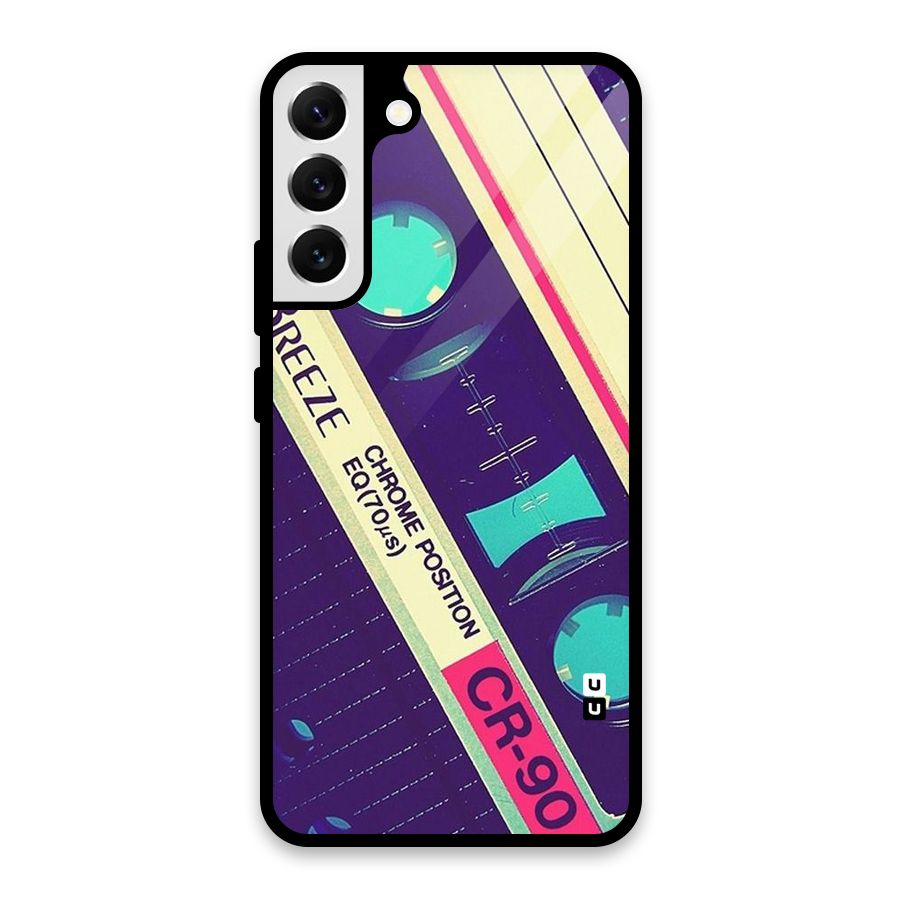Old Casette Shade Glass Back Case for Galaxy S22 Plus 5G