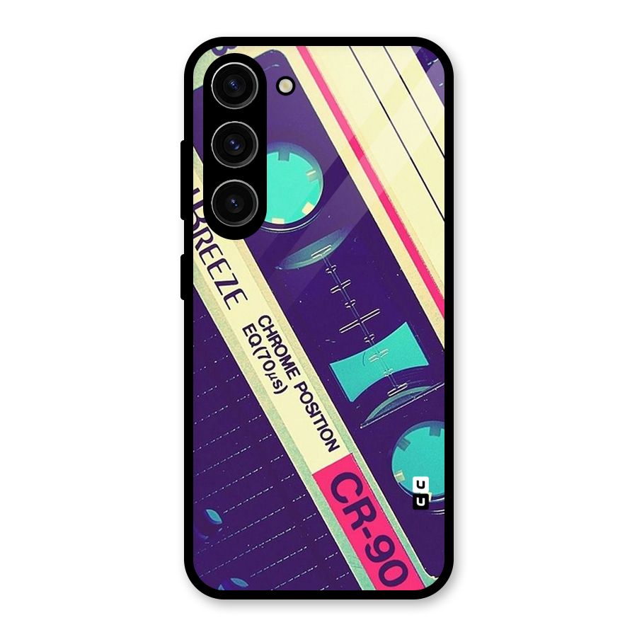 Old Casette Shade Glass Back Case for Galaxy S23