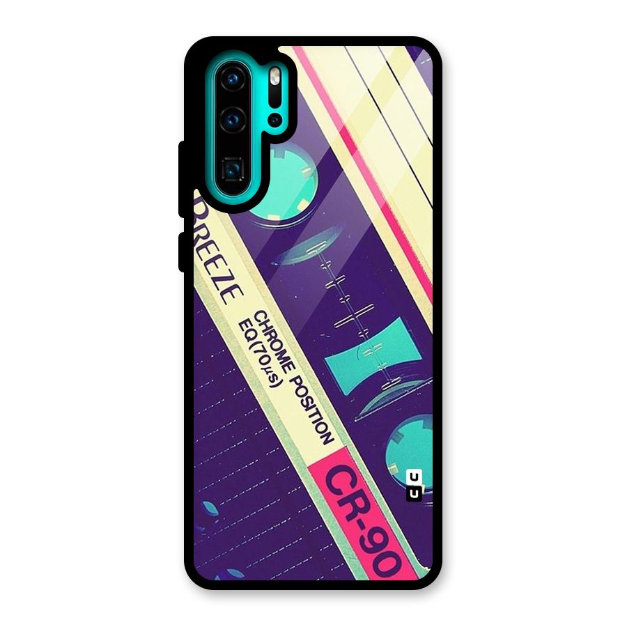 Old Casette Shade Glass Back Case for Huawei P30 Pro