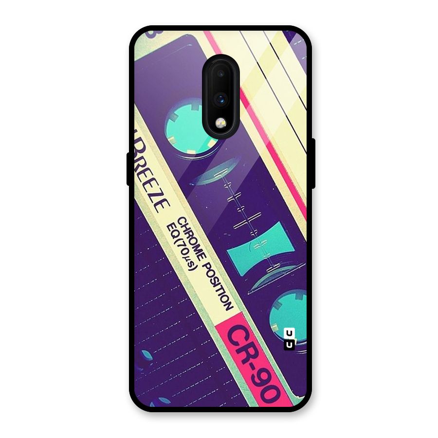 Old Casette Shade Glass Back Case for OnePlus 7