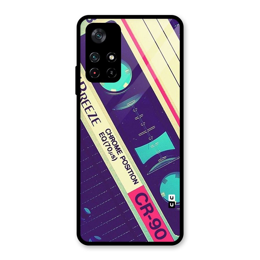 Old Casette Shade Glass Back Case for Poco M4 Pro 5G