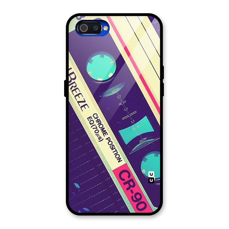Old Casette Shade Glass Back Case for Realme C2