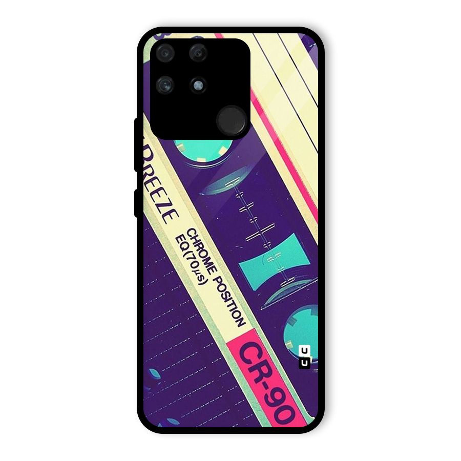 Old Casette Shade Glass Back Case for Realme Narzo 50A