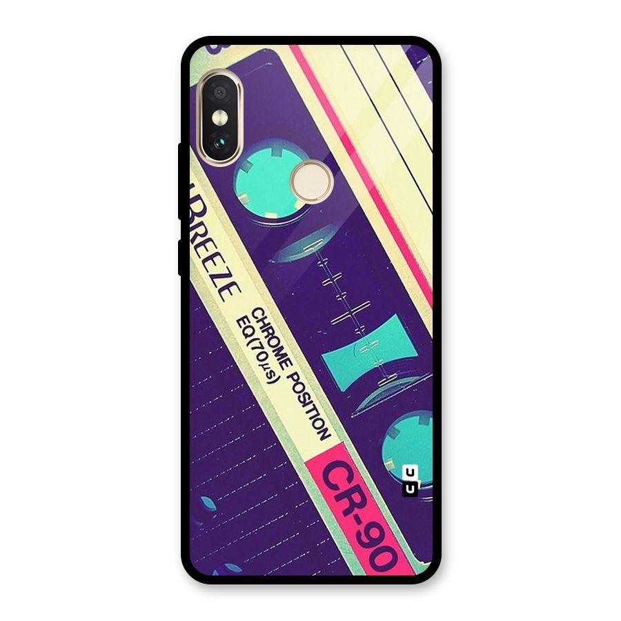 Old Casette Shade Glass Back Case for Redmi Note 5 Pro