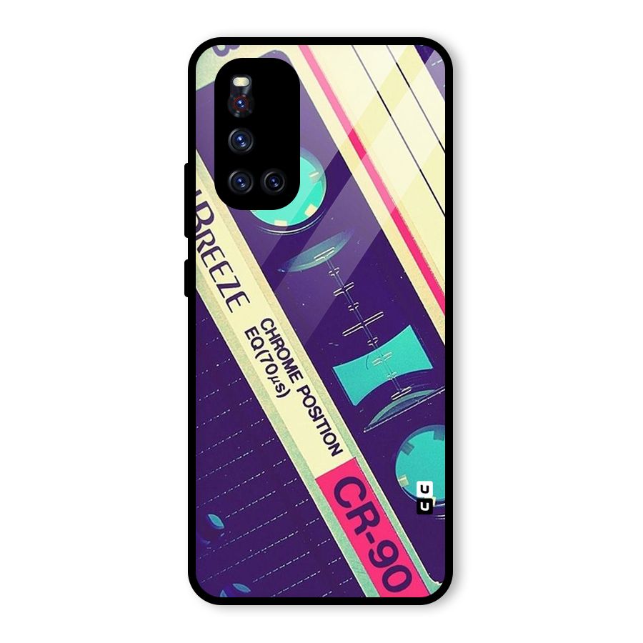 Old Casette Shade Glass Back Case for Vivo V19