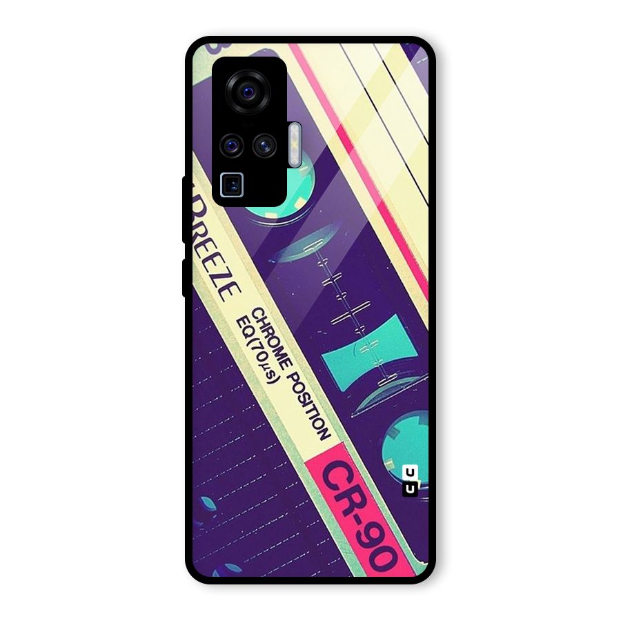 Old Casette Shade Glass Back Case for Vivo X50 Pro