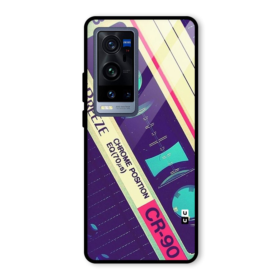 Old Casette Shade Glass Back Case for Vivo X60 Pro Plus
