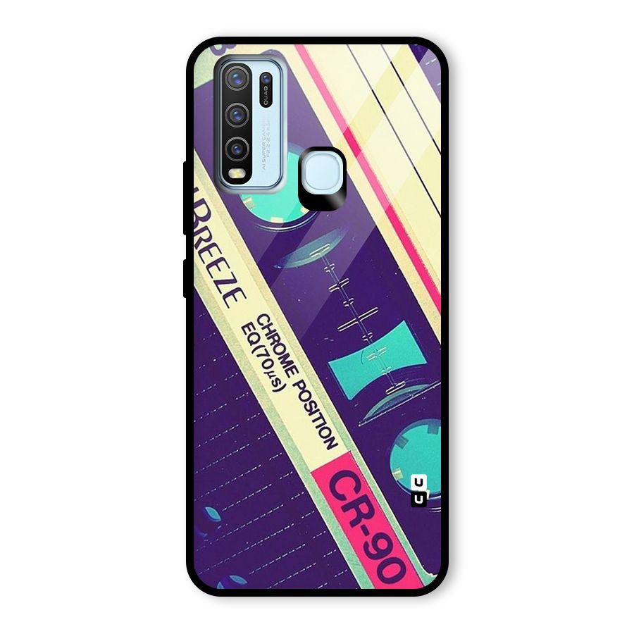 Old Casette Shade Glass Back Case for Vivo Y30