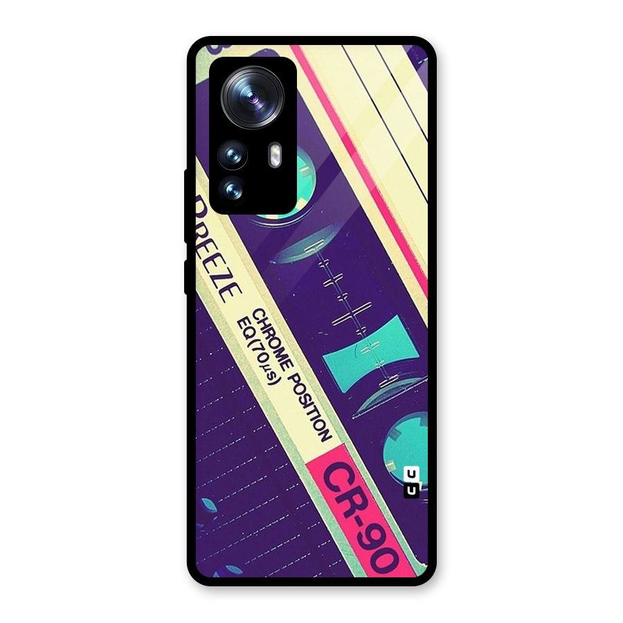 Old Casette Shade Glass Back Case for Xiaomi 12 Pro