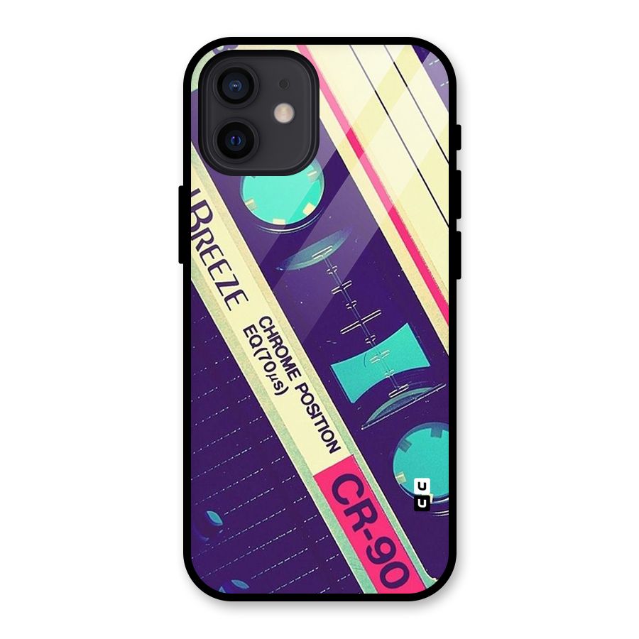Old Casette Shade Glass Back Case for iPhone 12