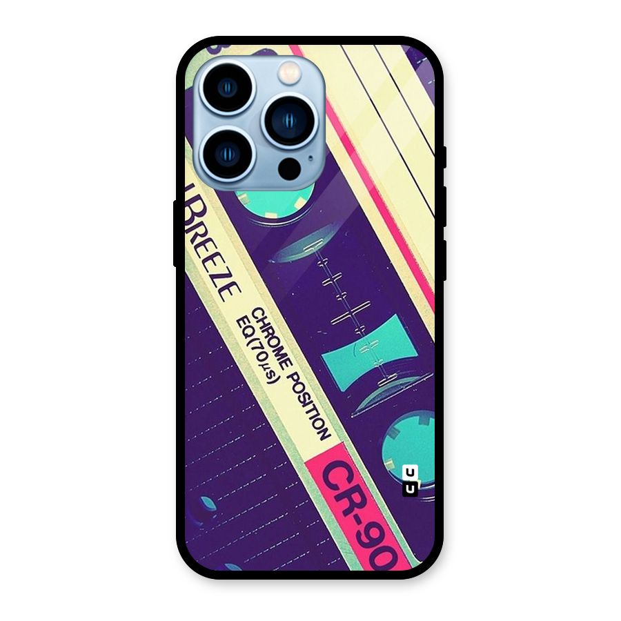 Old Casette Shade Glass Back Case for iPhone 13 Pro