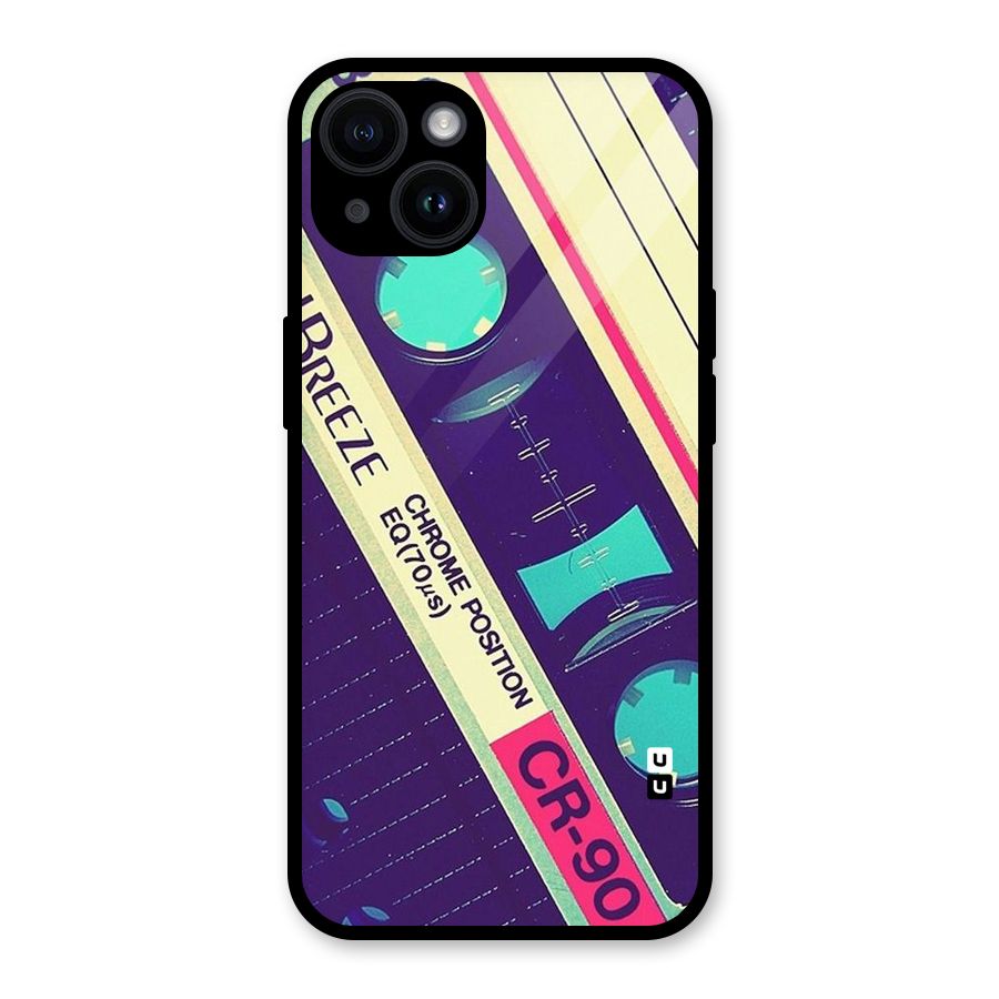 Old Casette Shade Glass Back Case for iPhone 14