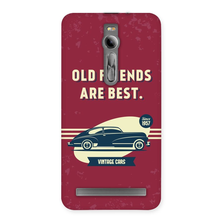 Old Friends Vintage Car Back Case for Asus Zenfone 2