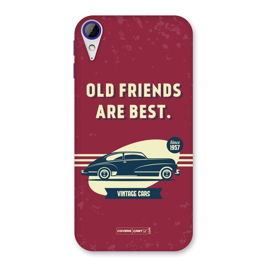 Old Friends Vintage Car Back Case for Desire 830