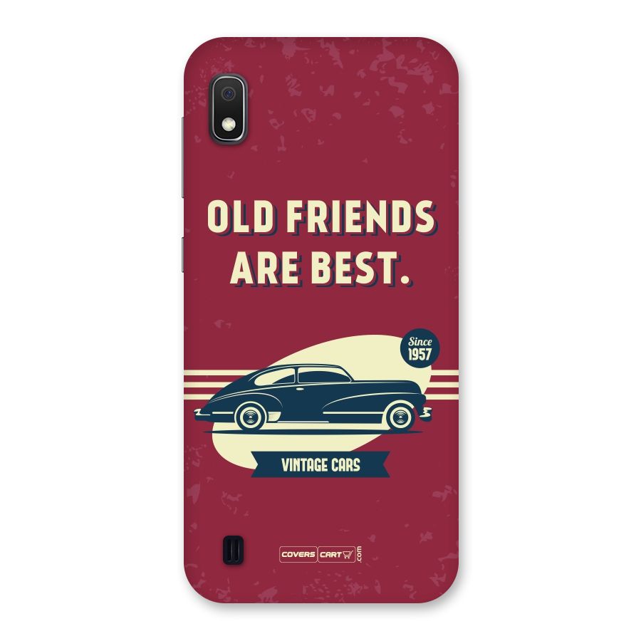 Old Friends Vintage Car Back Case for Galaxy A10