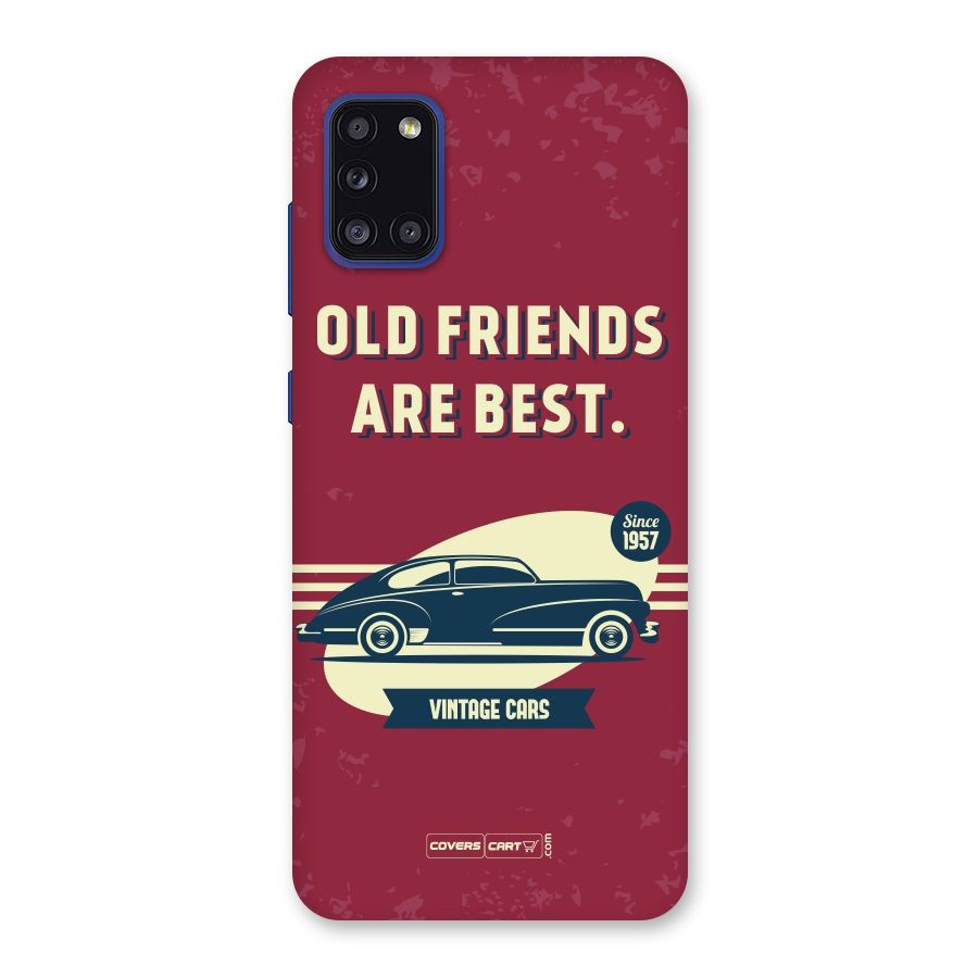 Old Friends Vintage Car Back Case for Galaxy A31