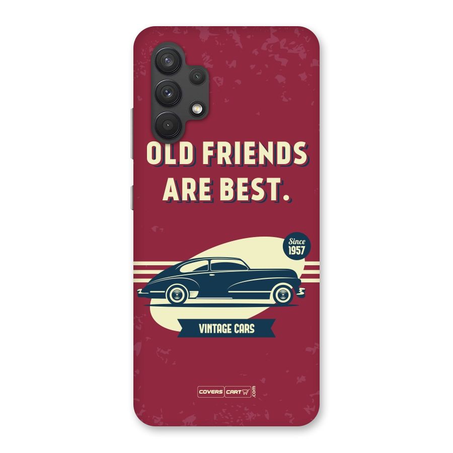 Old Friends Vintage Car Back Case for Galaxy A32